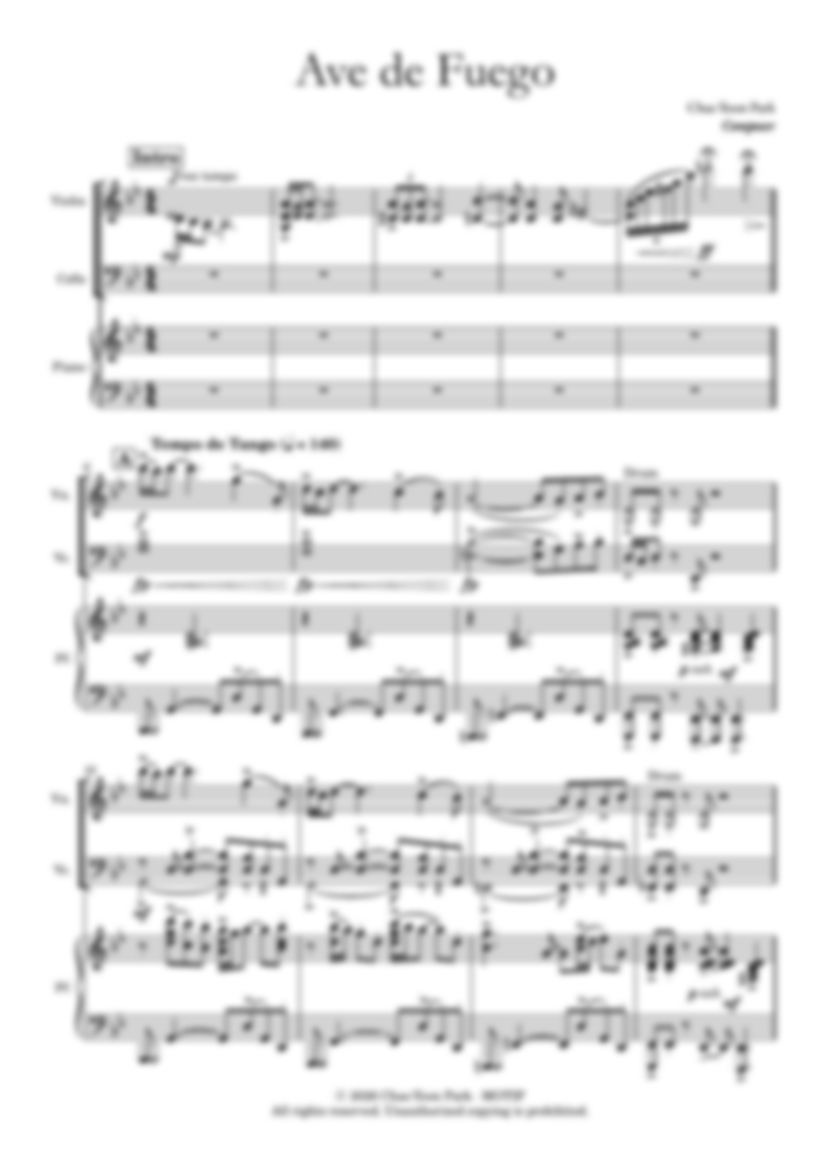 Ave de Fuego score preview page 1