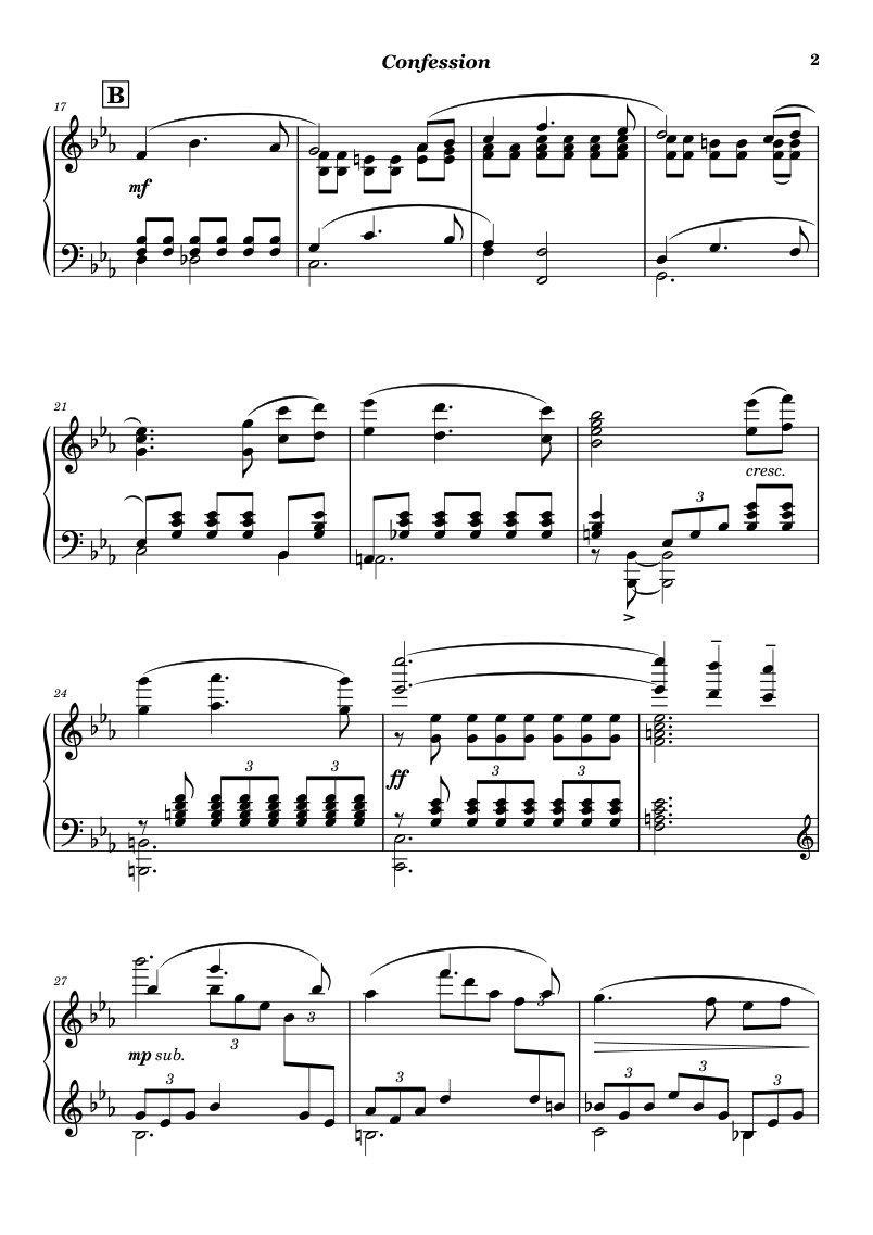 Confession score preview page 2